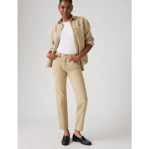 Levis Khaki Pants Womens Size 12 Slim Fit Mid Rise Casual Classic